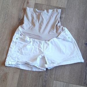 Motherhood Maternity White Shorts Medium